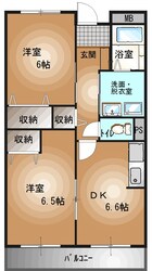 宇都宮駅 バス20分  三の沢下車：停歩6分 3階の物件間取画像